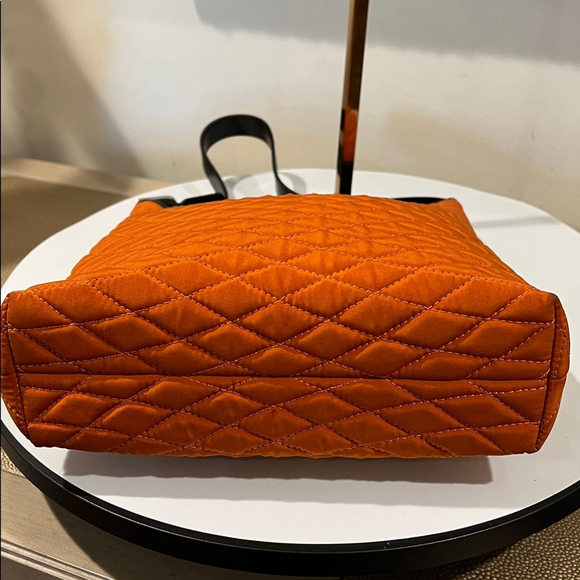 Bally Orange Quilted Shoulder Bag - Picture 11 of 15